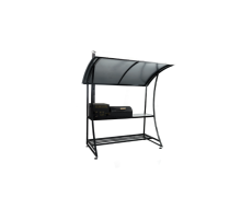 Мангал Titan Premium с печью и навесом полукруглая крыша