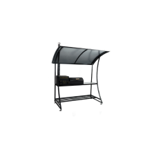 Мангал Titan Premium с печью и навесом полукруглая крыша