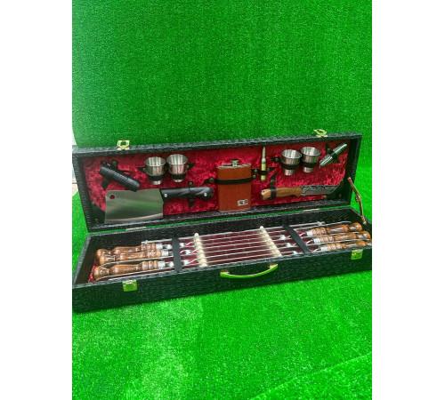 Набор для шашлыка в чемодане «Кизляр-Профи» 17 предметов