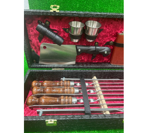 Набор для шашлыка в чемодане «Кизляр-Профи» 17 предметов