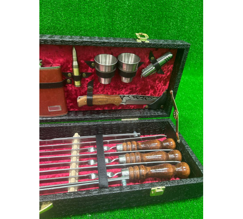 Набор для шашлыка в чемодане «Кизляр-Профи» 17 предметов