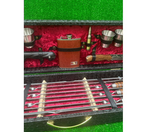 Набор для шашлыка в чемодане «Кизляр-Профи» 17 предметов