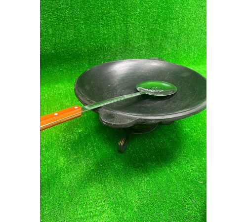 Садж чугунный 40 см + Подставка под садж «Шёлковый путь»