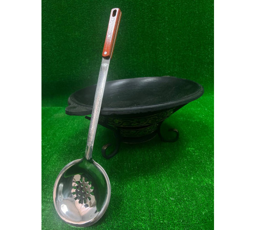 Садж чугунный 35 см + Подставка под садж «Шёлковый путь»